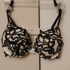 Paramour Black and White Floral Bra